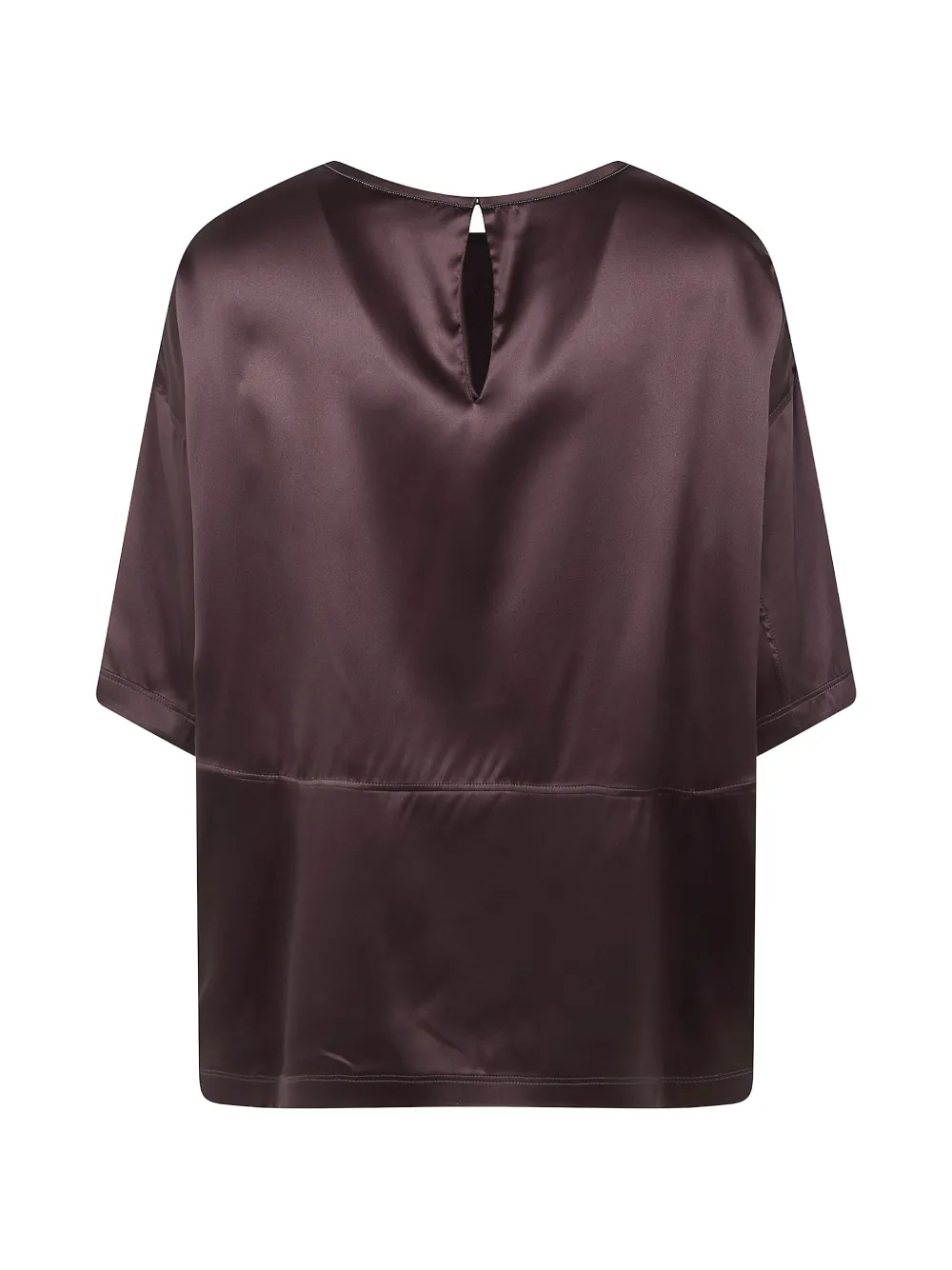 Brunello Cucinelli Satijnen shirt Bruin