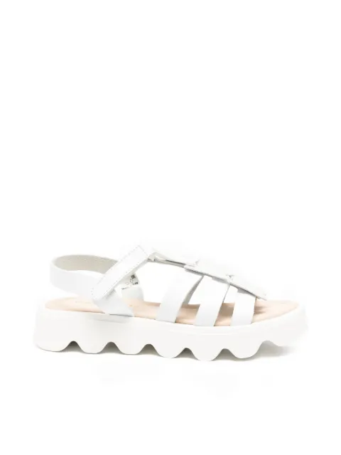 Florens glitter applique leather sandals