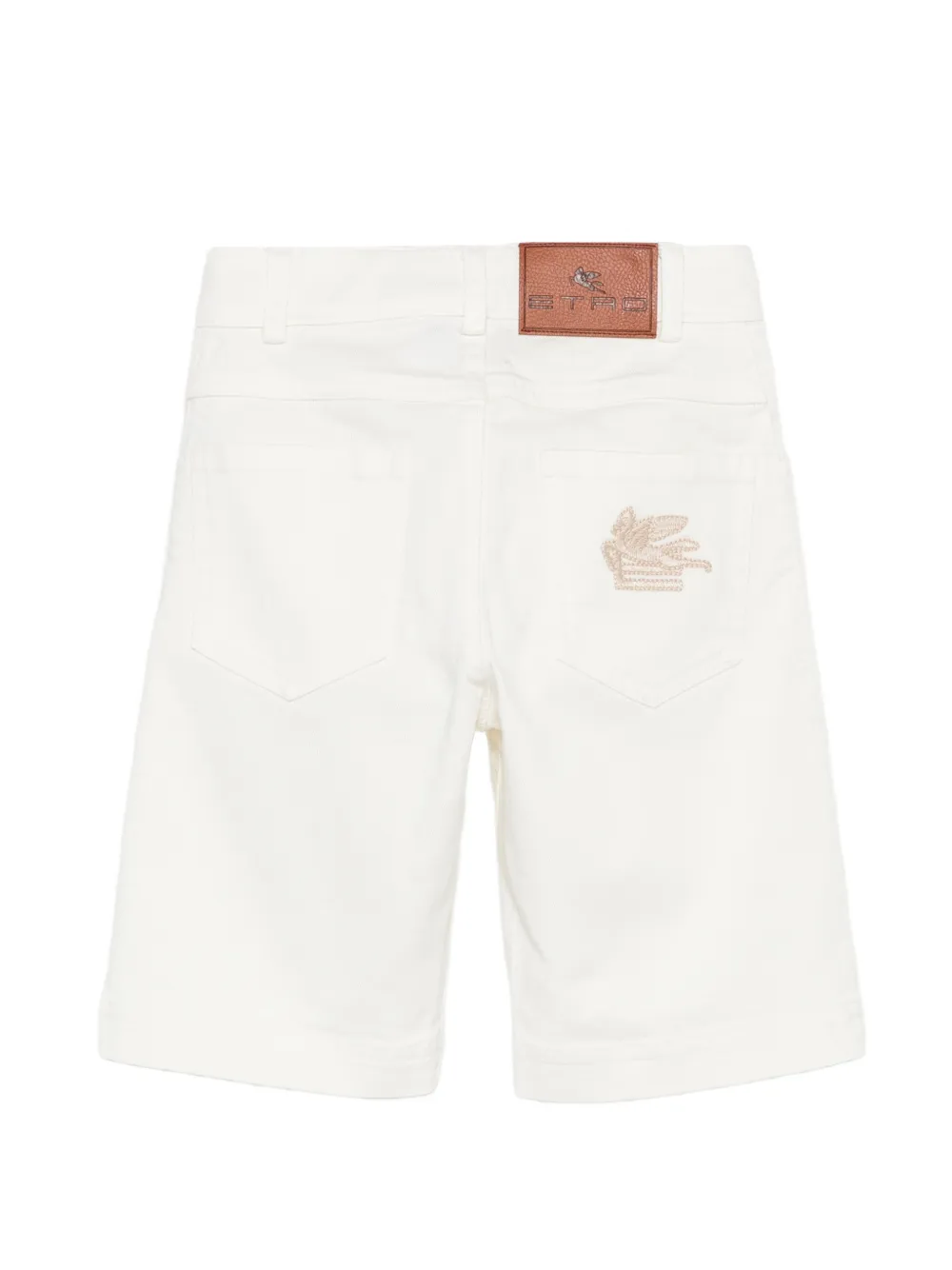 ETRO KIDS Shorts met logopatch Wit