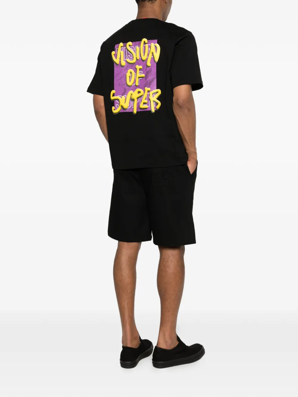 Vision Of Super T-shirt met logoprint Zwart