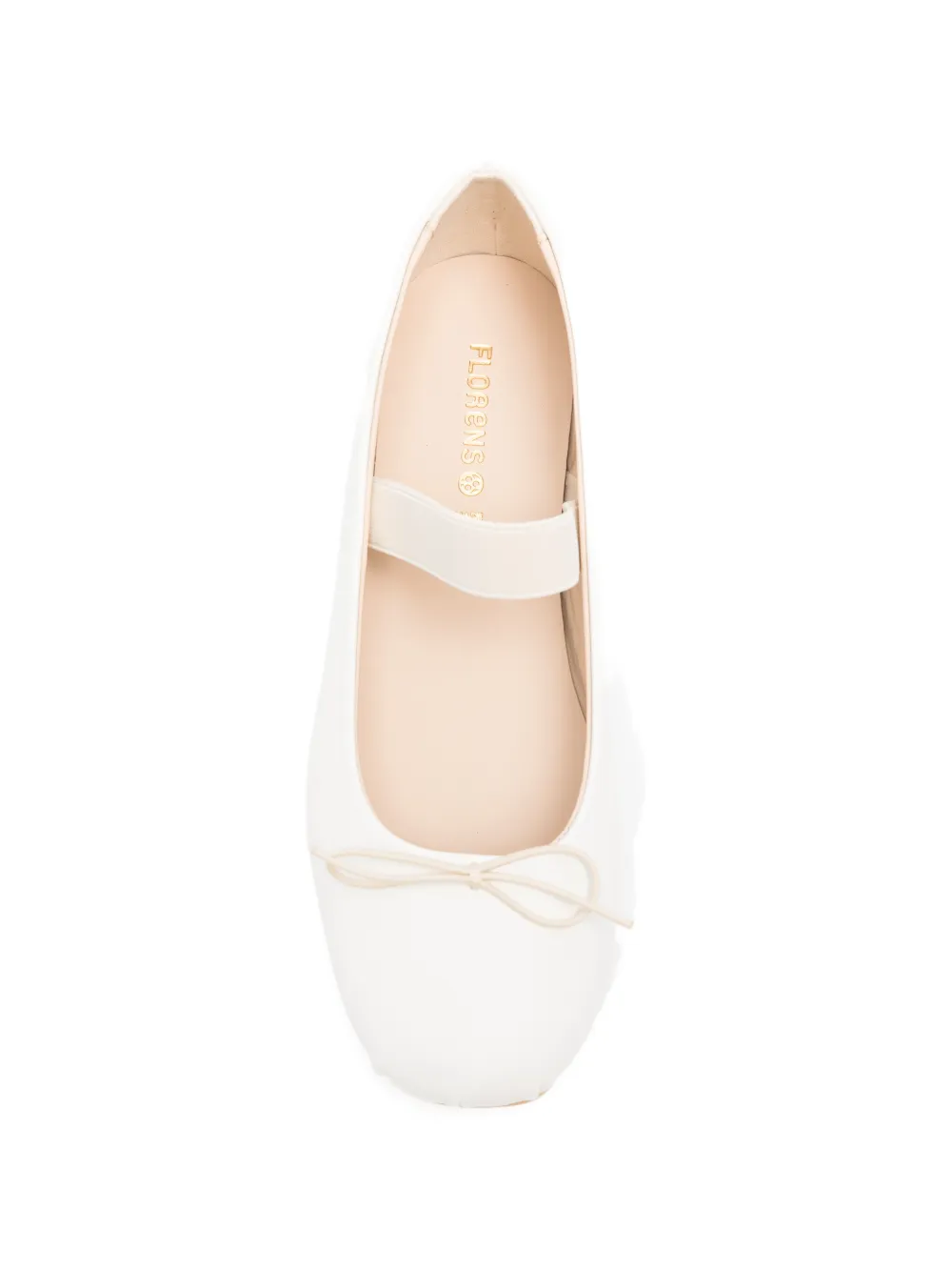 Florens bow strap ballet flats Wit