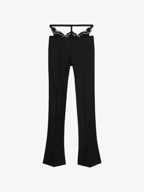 Blumarine pantalones de encaje