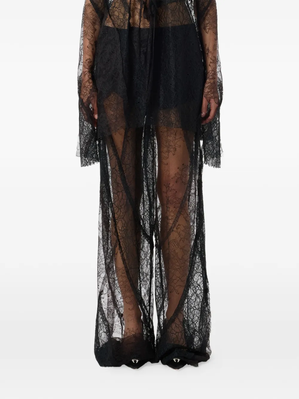  Blumarine Lace Trousers - Black 