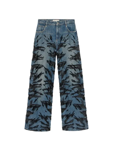 Blumarine jeans con trabillas