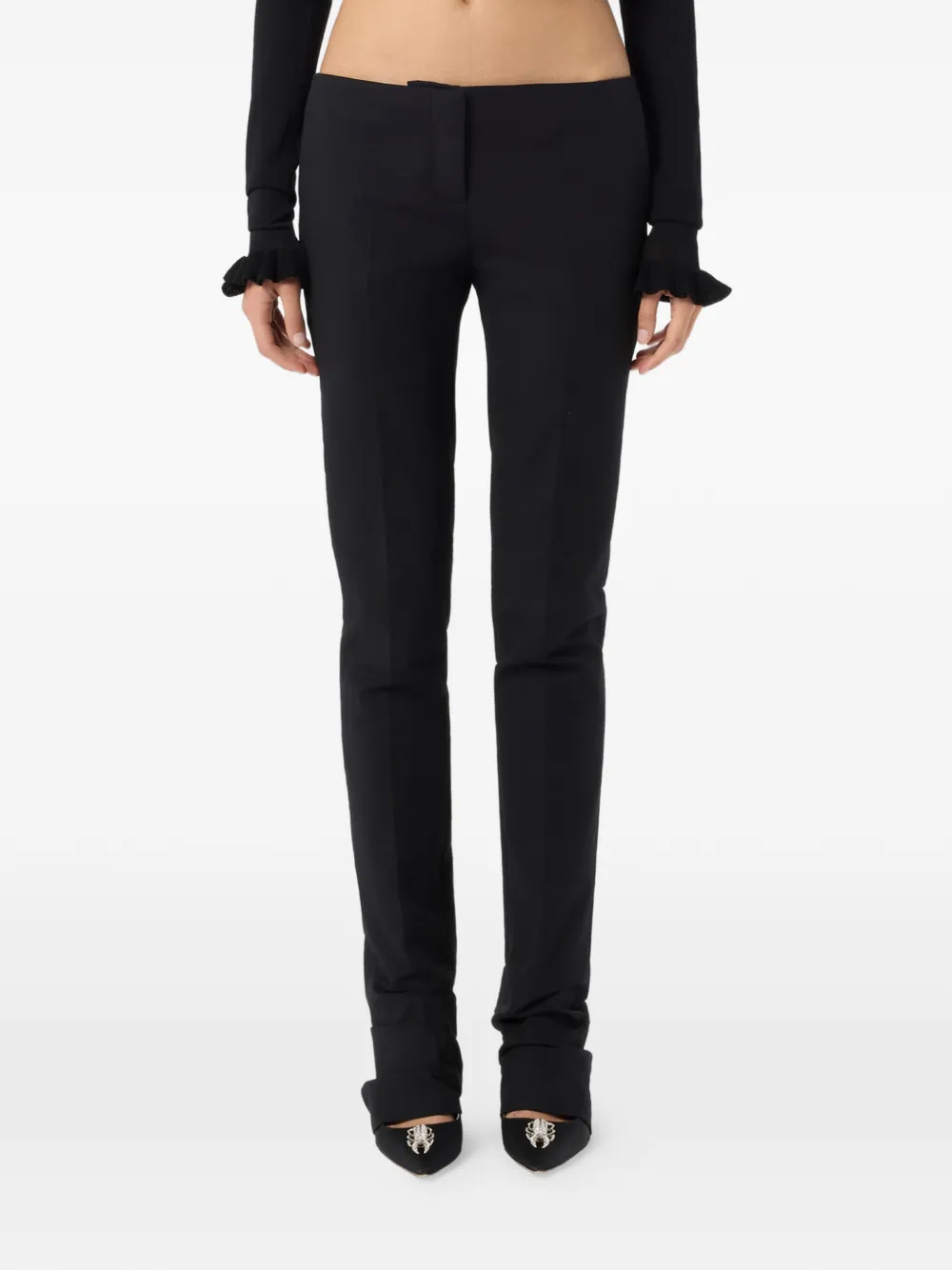 Blumarine Broek met ritssluiting Zwart