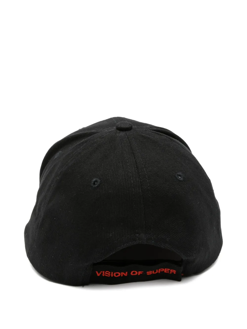  Vision Of Super Flame-embroidered Baseball Cap - Black 