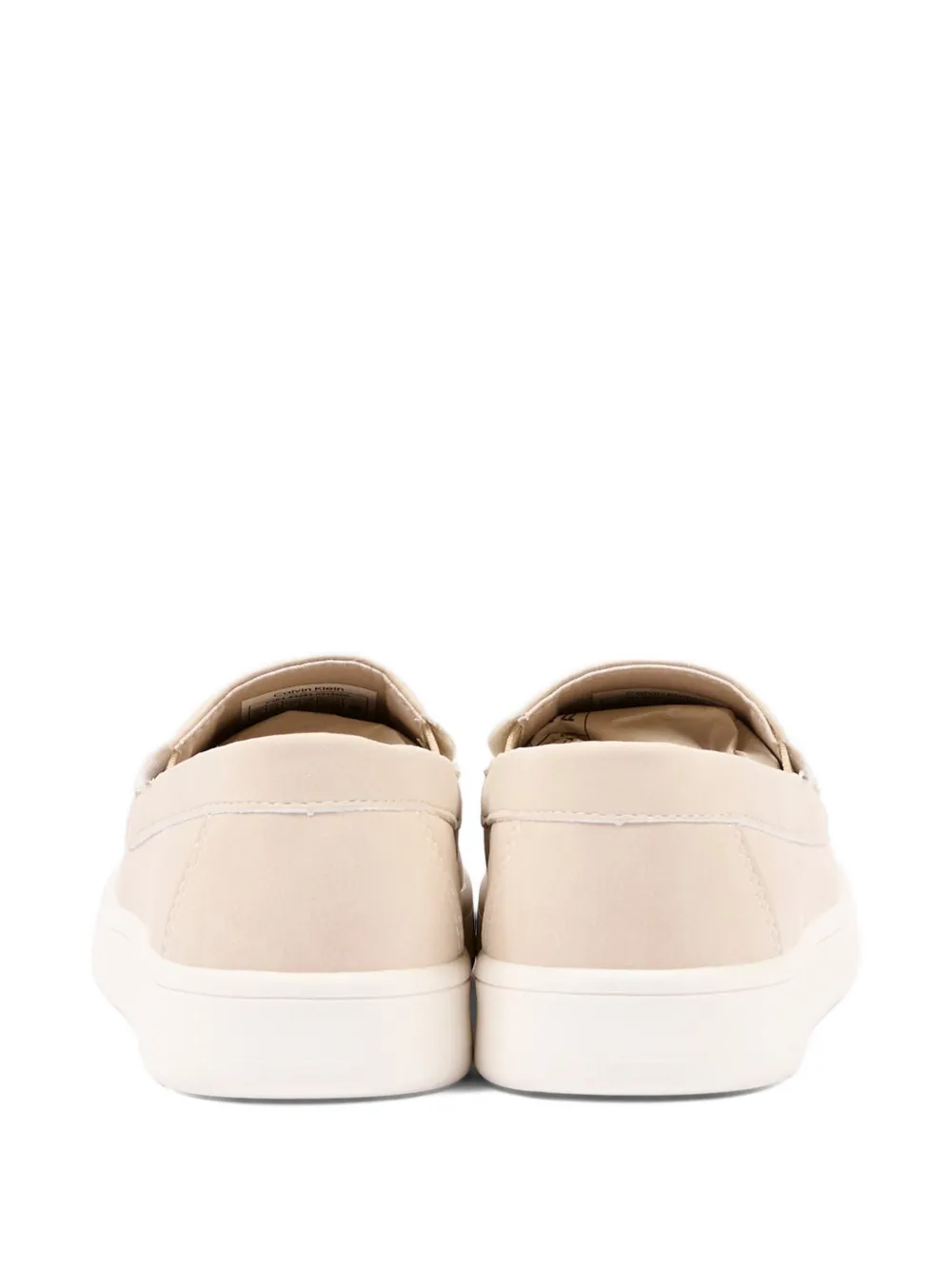 Calvin Klein Kids Loafers met logo-reliëf Beige
