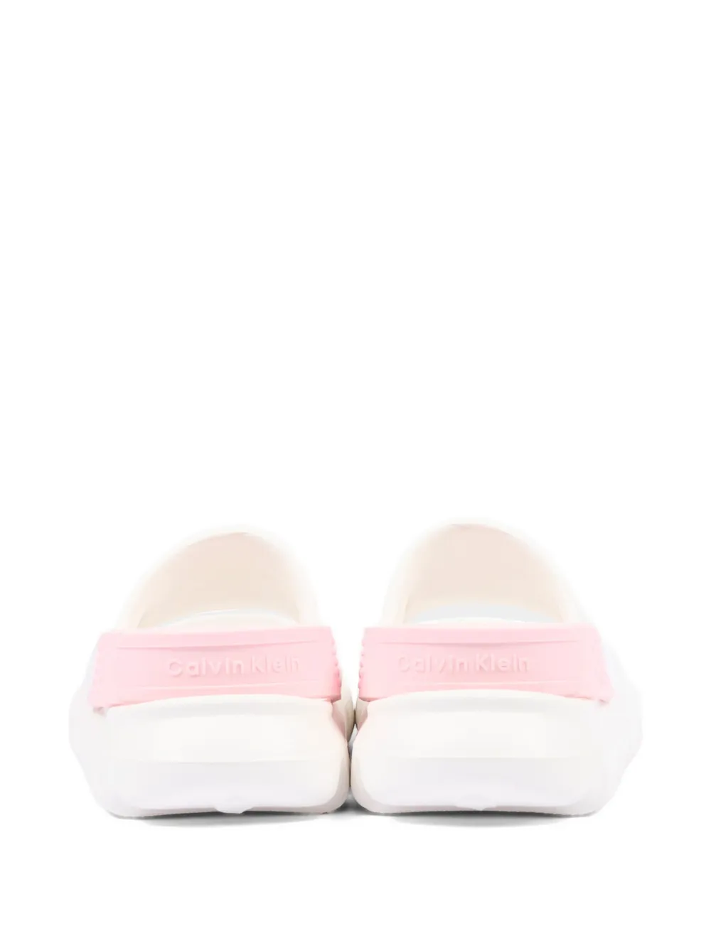 Calvin Klein Kids Sandalen met logo-reliëf Roze