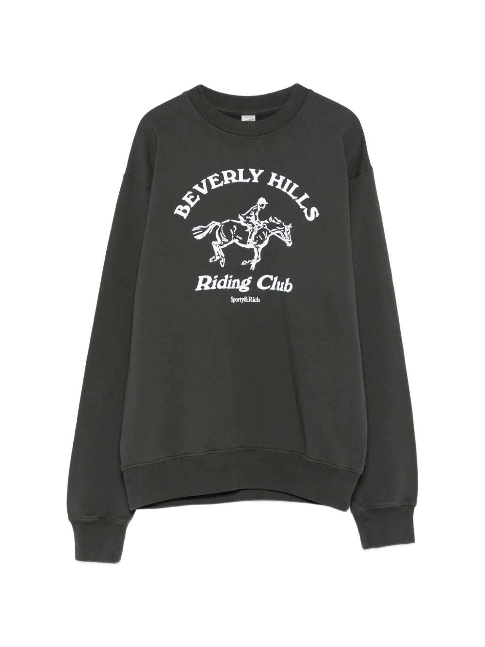Sporty & Rich horse-print sweatshirt - Nero