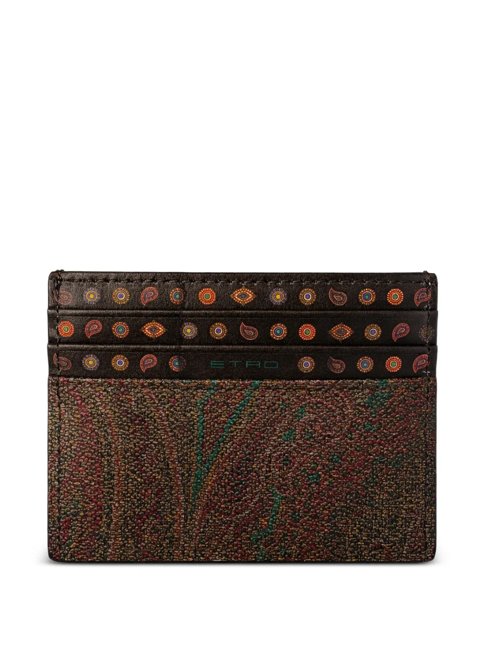 ETRO Paisley-print cardholder - Marrone