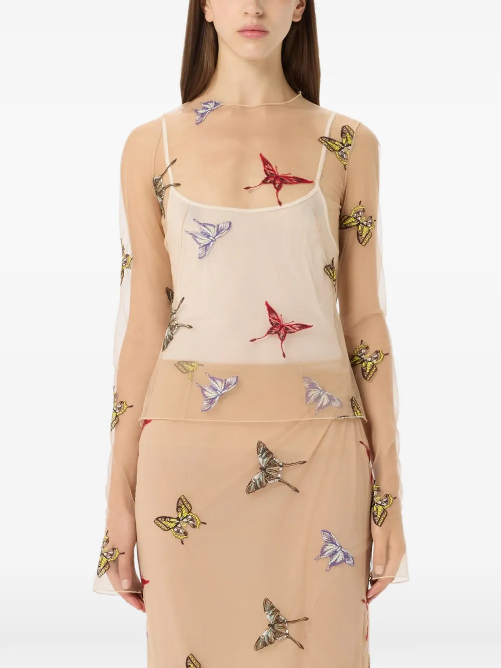 Blumarine Tulen blouse Beige
