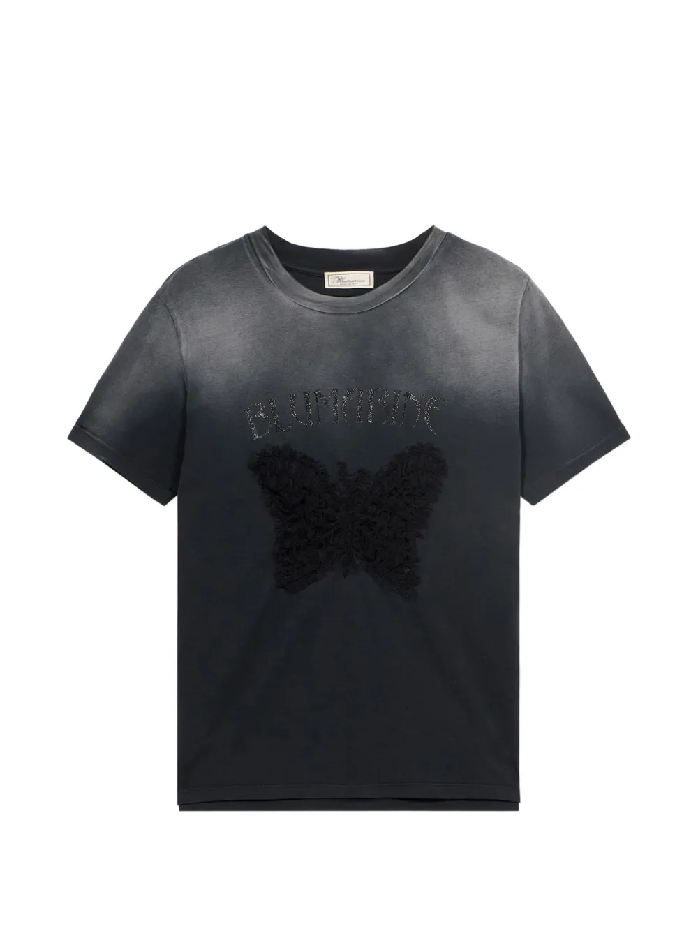 Blumarine T-Shirt mit Schmetterlingen - Grau