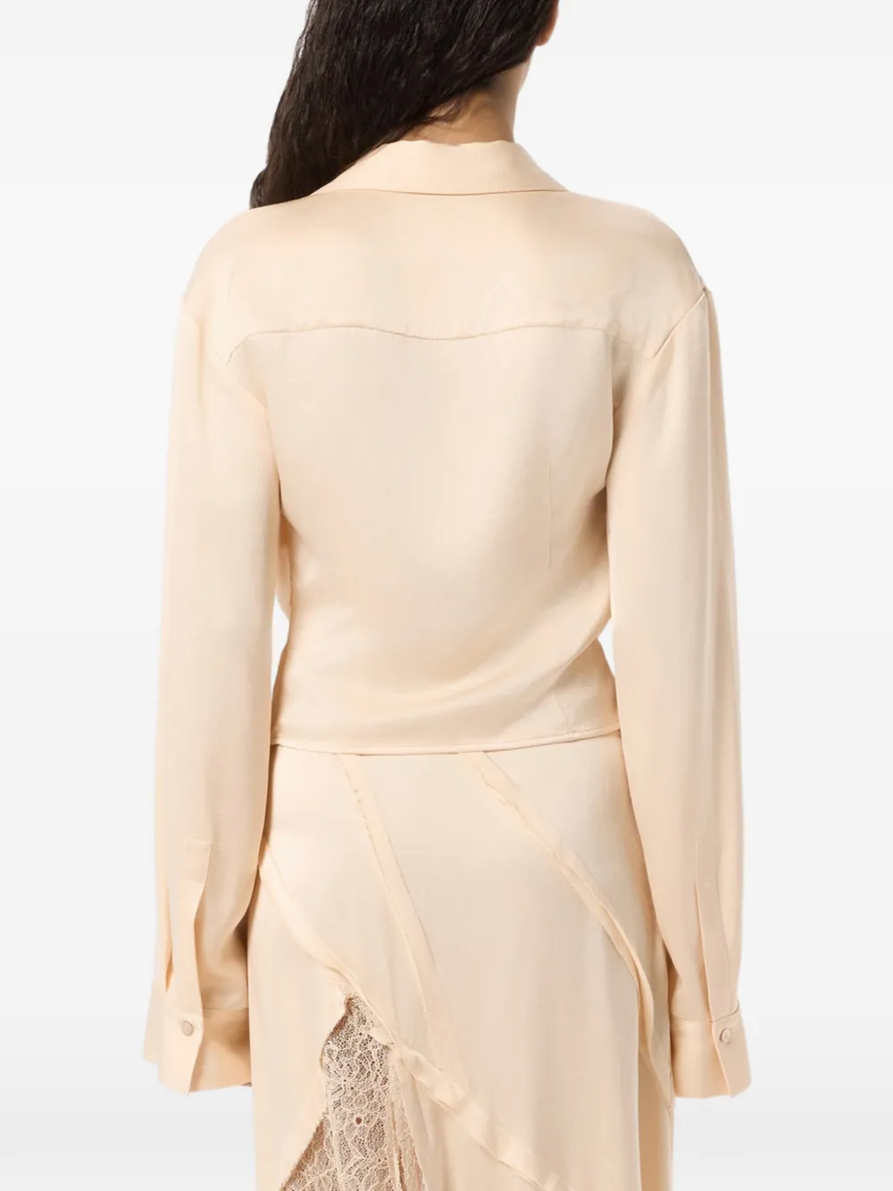 Blumarine Blouse met lange mouwen Beige