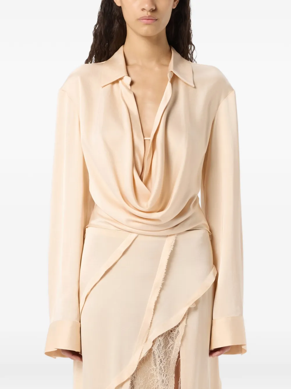  Blumarine Long-sleeves Blouse - Neutrals 