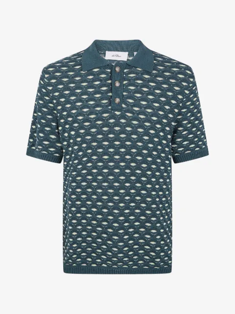 Les Deux Esmay Shell knitted polo shirt