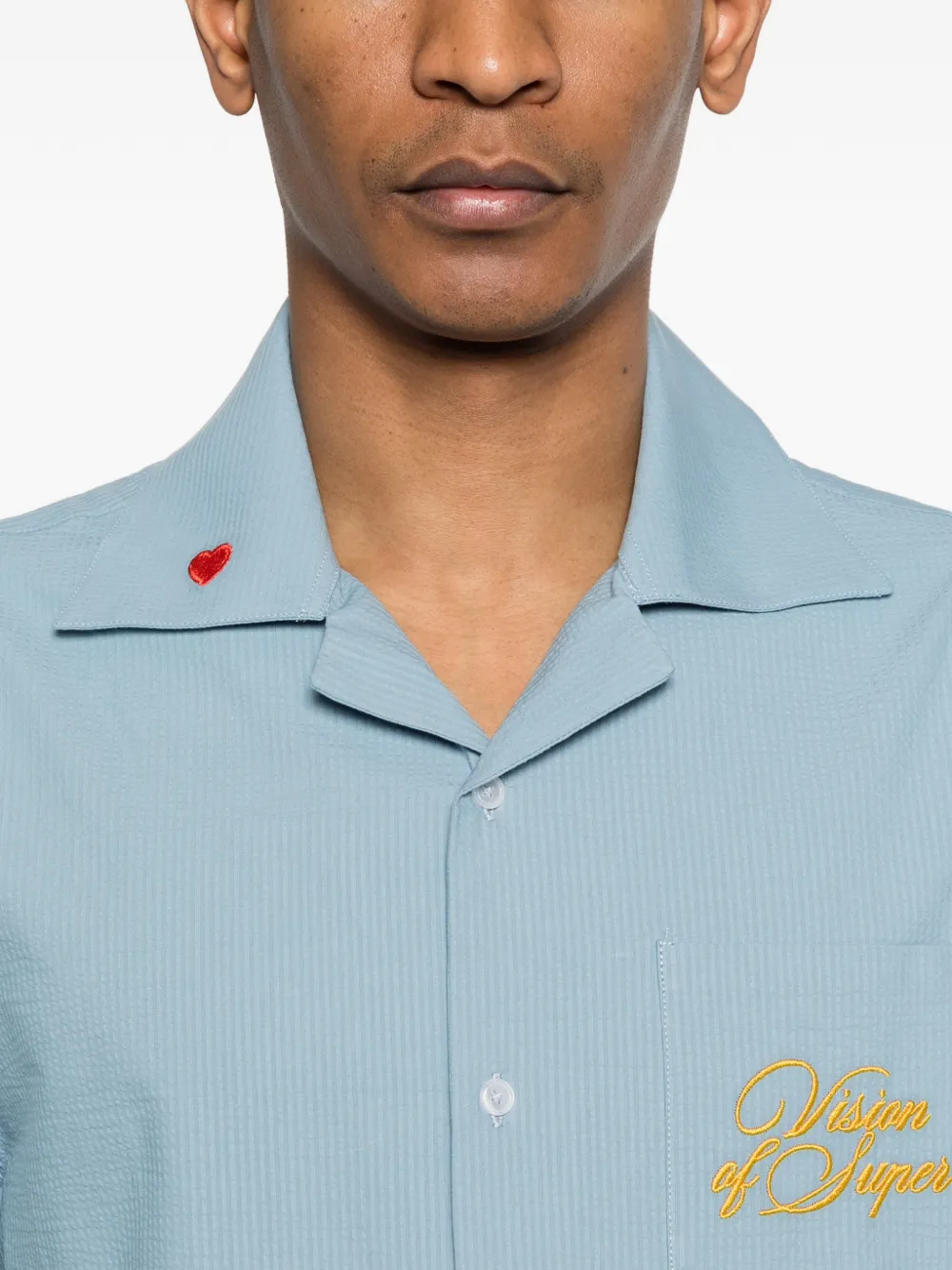 Vision Of Super Overhemd met geborduurd logo Blauw