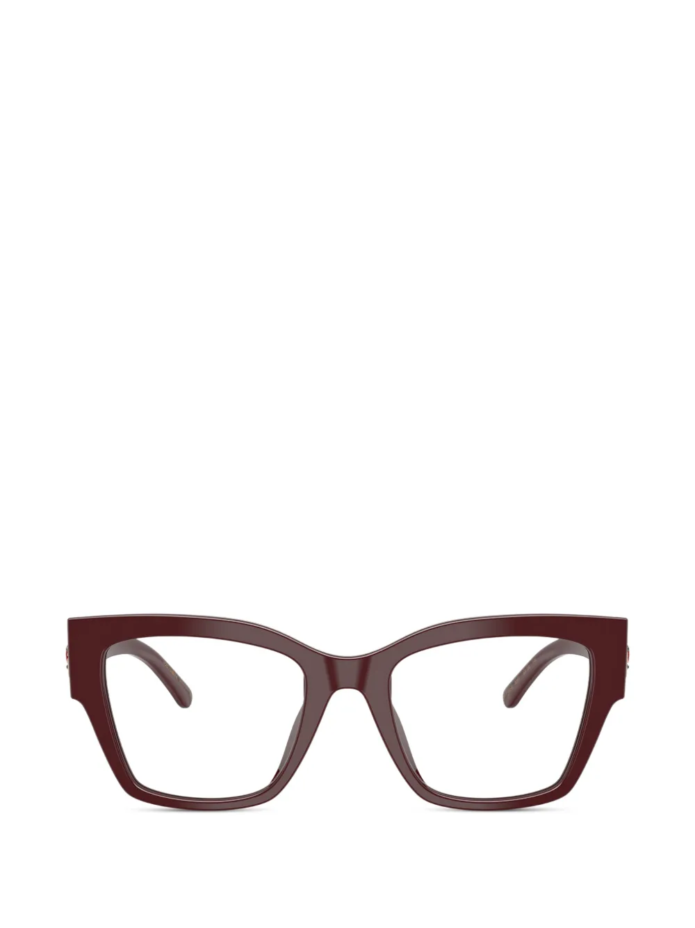 Dolce & Gabbana Eyewear embellished square-frame glasses - Rosso