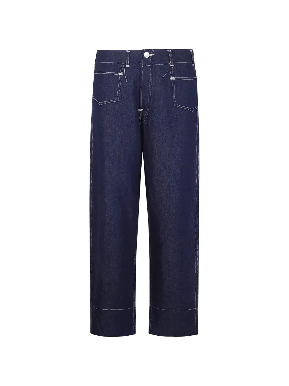 Junya Watanabe contrast-stitch jeans - Blu