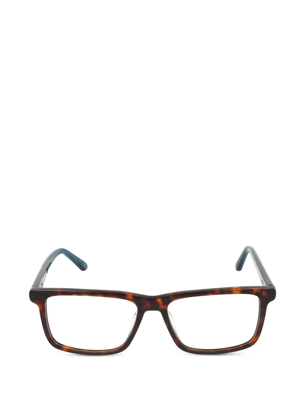 Calvin Klein tortoise rectangle glasses - Marrone