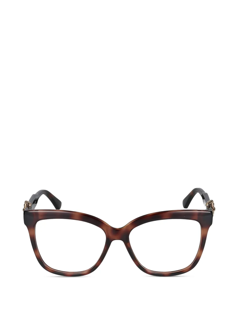 Moschino buckle cat-eye glasses - Marrone
