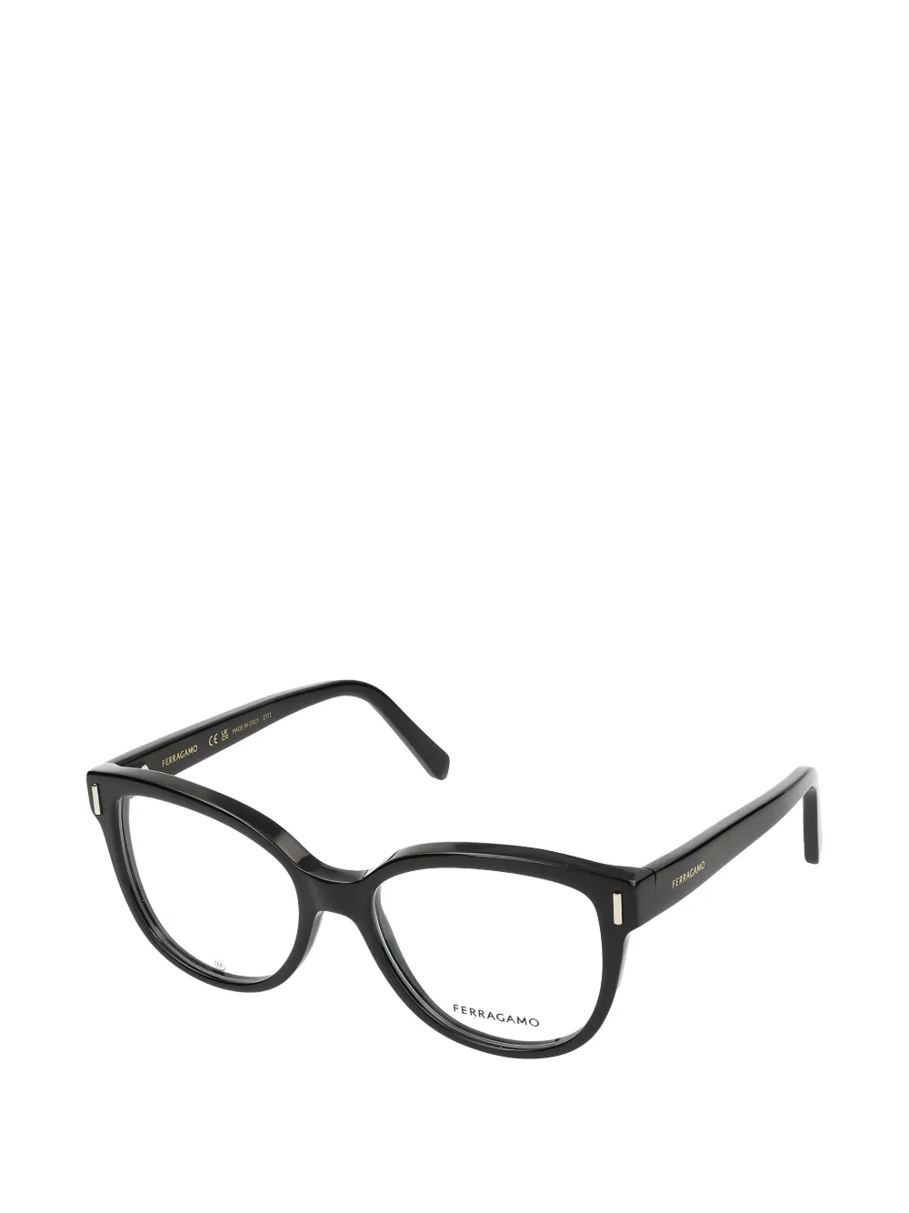  Ferragamo Browline Eyeglasses - Black 