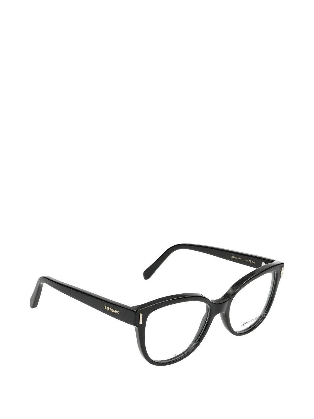  Ferragamo Browline Eyeglasses - Black 