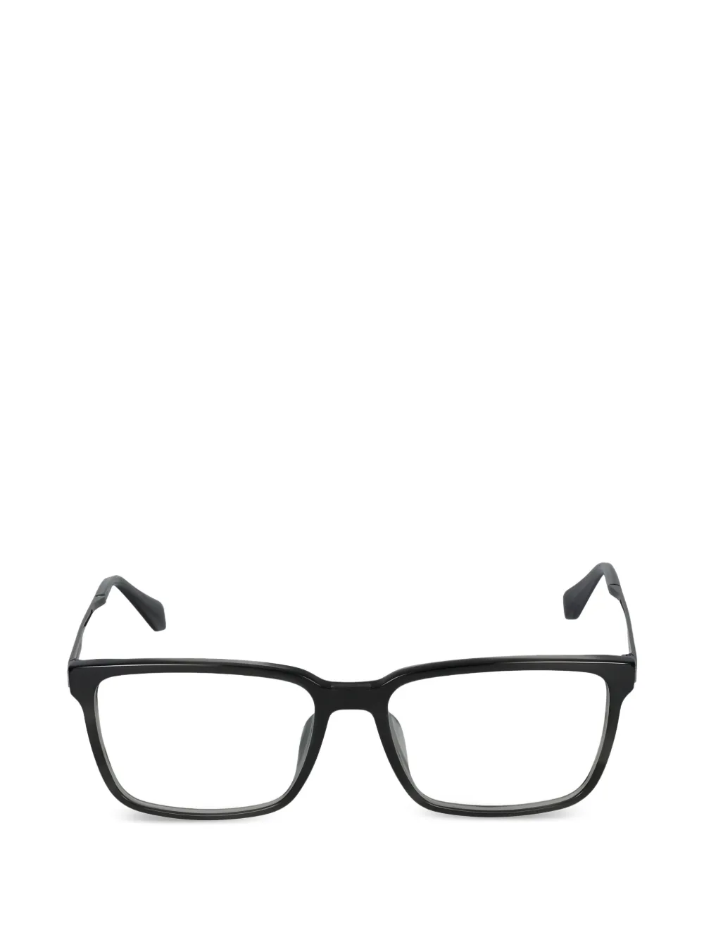 Police rectangle frame eyeglasses - Nero
