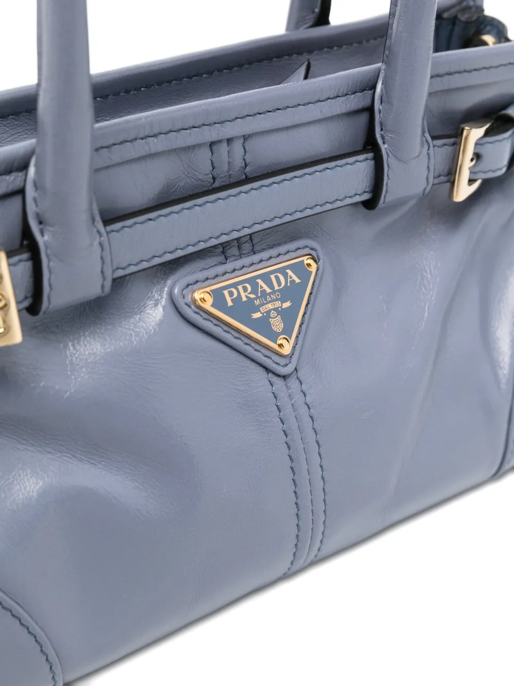 Prada Shopper met gesp Blauw