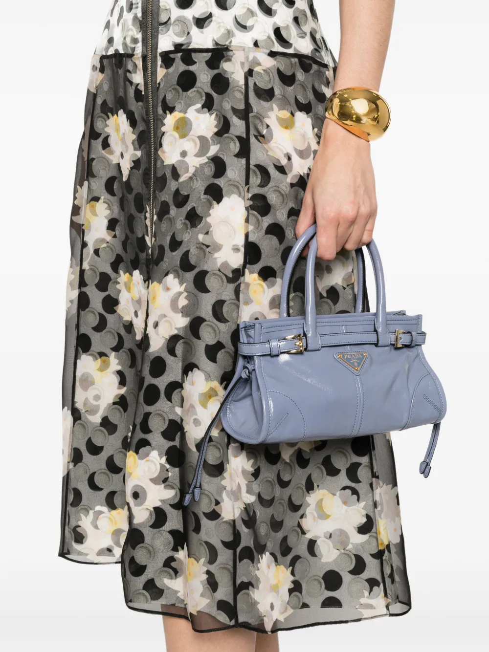 Prada Shopper met gesp Blauw