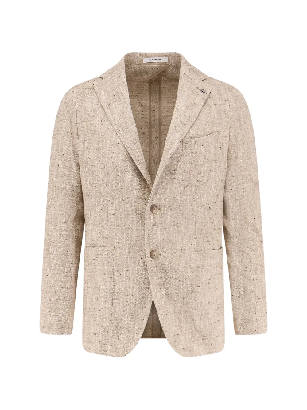 Tagliatore single-breasted patch pocket blazer - Nude