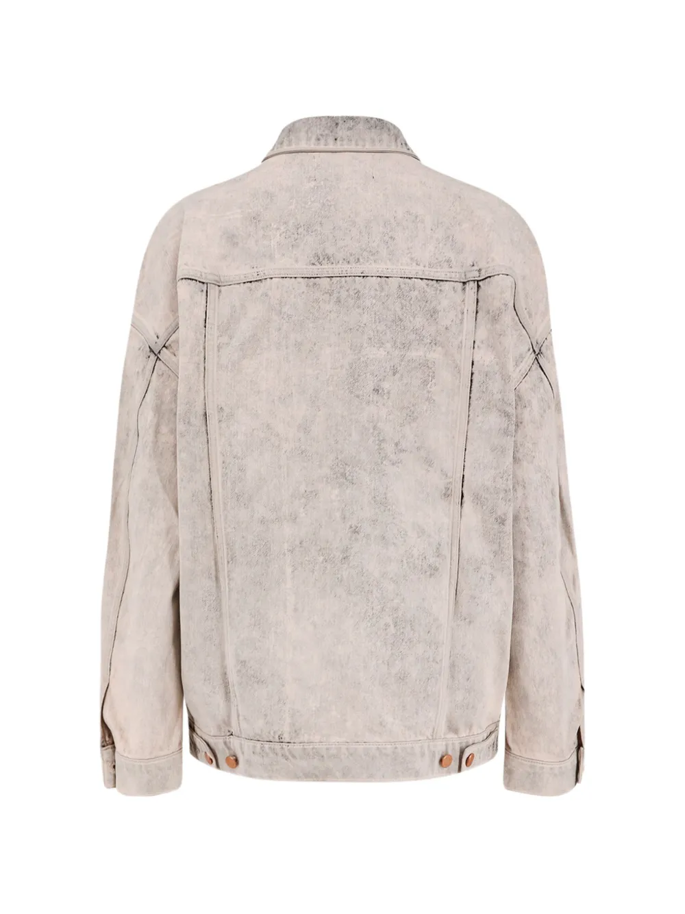  3x1 Bleached Denim Jacket - Neutrals 
