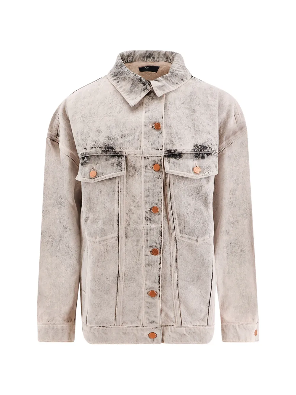 3x1 bleached denim jacket - Toni neutri