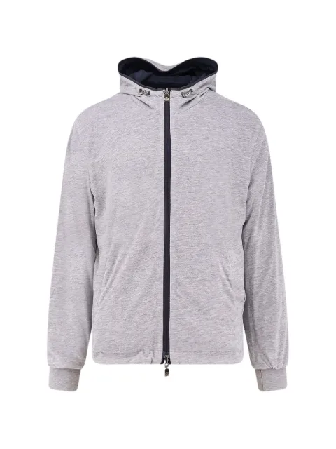 Corneliani zip-up reversible cotton jacket