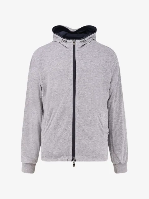 Corneliani zip-up reversible cotton jacket