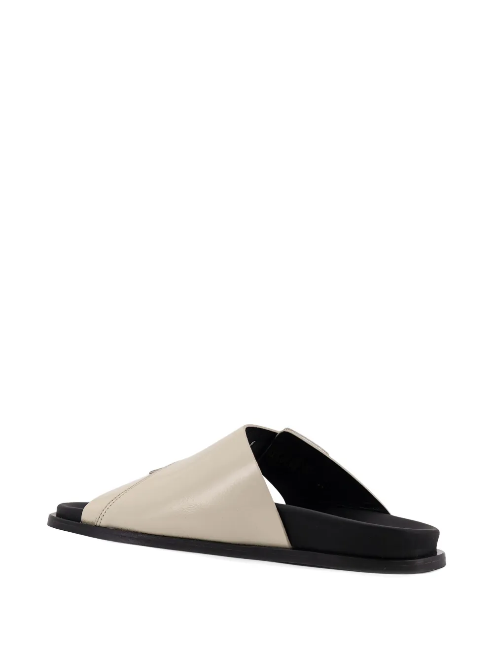 ALOHAS adjustable strap leather sandals Beige