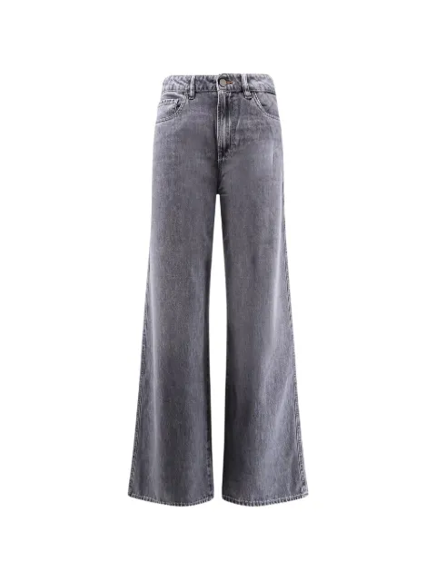 3x1 faded wide-leg jeans
