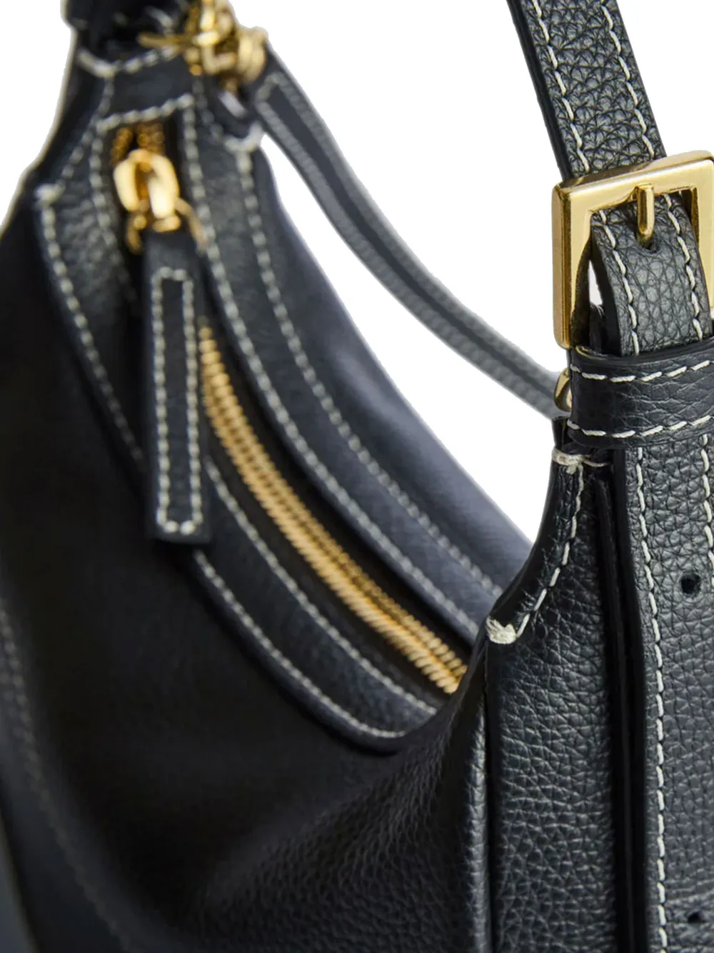  Atp Atelier Mini Silea Contrast Stitch Tote Bag - Black 