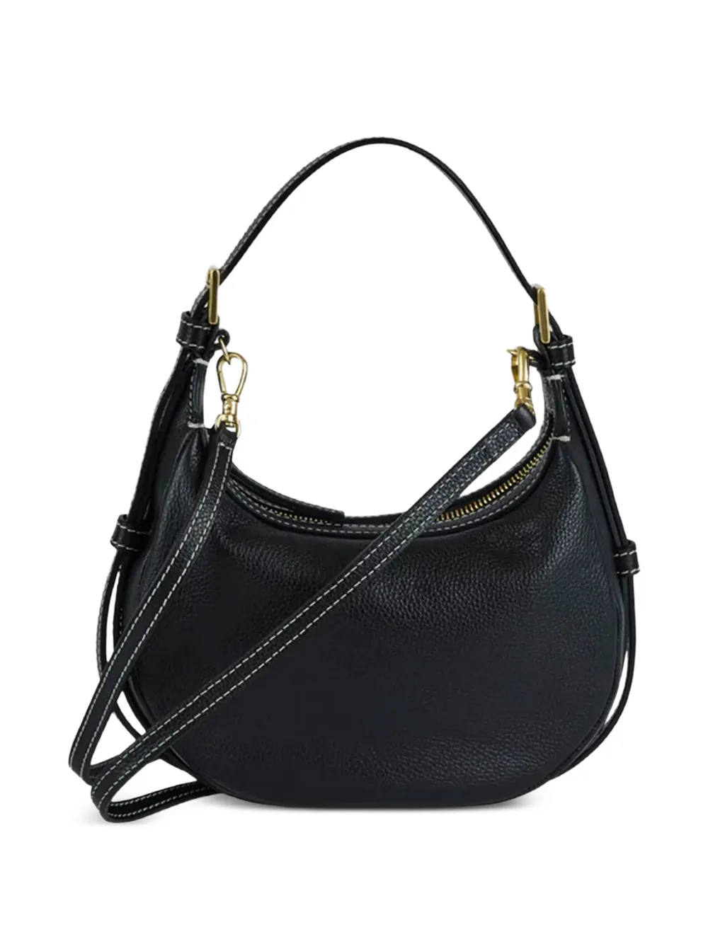 Atp Atelier Mini Silea Contrast Stitch Tote Bag - Black 