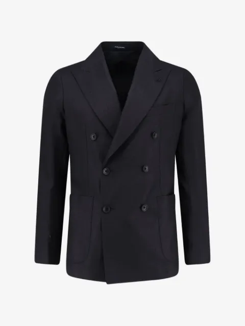 Tagliatore double-breasted peak-lapel blazer
