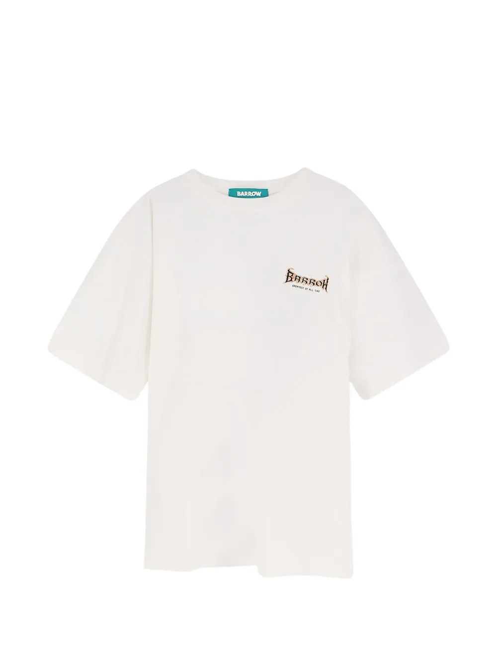 BARROW graphic-print cotton T-shirt - Bianco