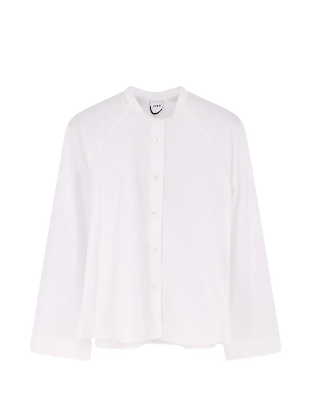 ASPESI button cropped shirt - Bianco
