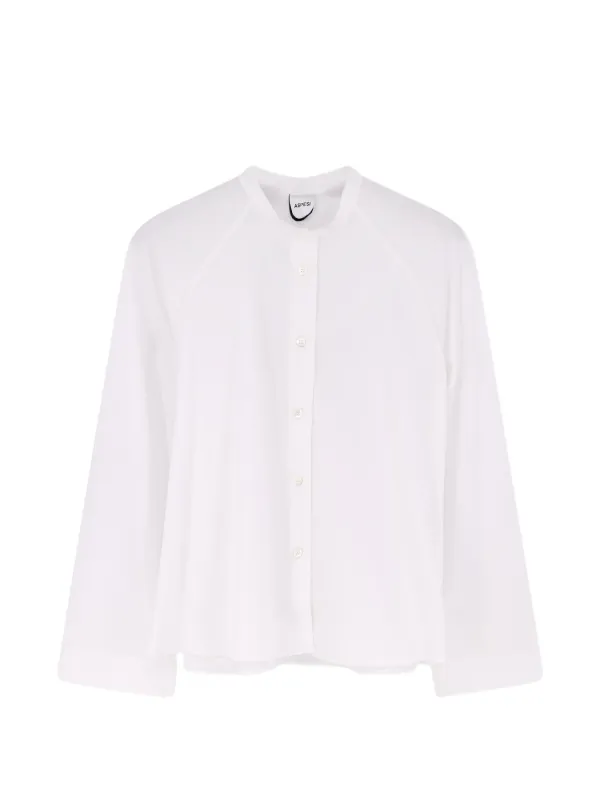 ASPESI Button Cropped Shirt in White