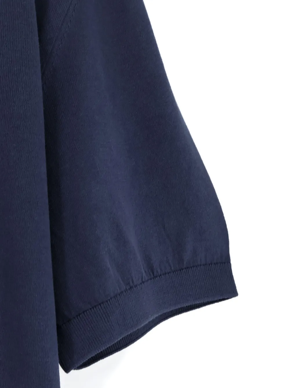 Corneliani Polo Sin Cuello - Azul 