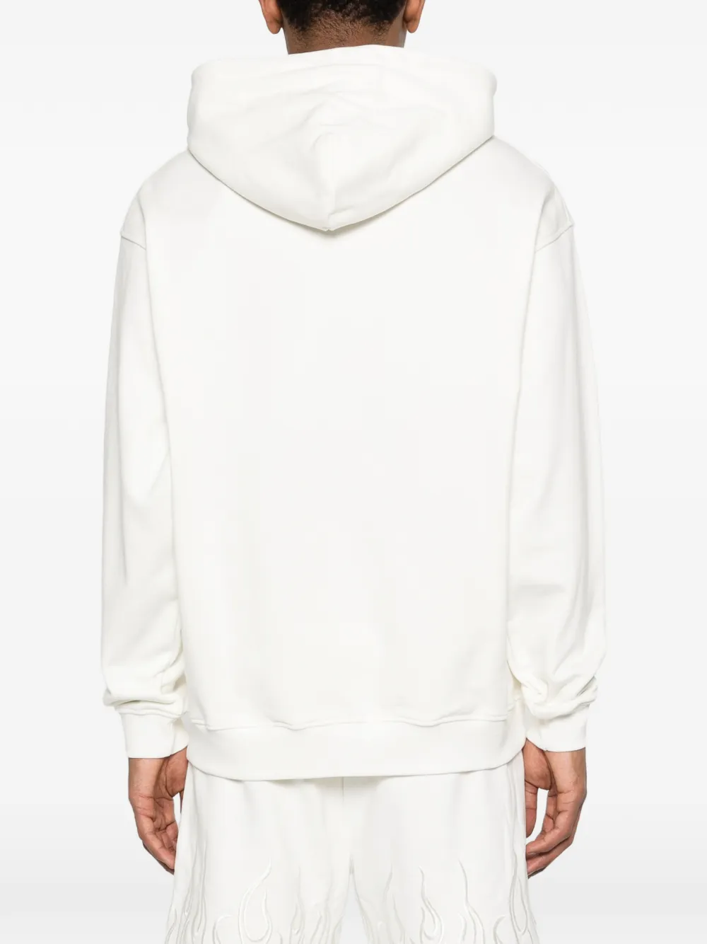 Vision Of Super Hoodie met vlammen-reliëf Wit