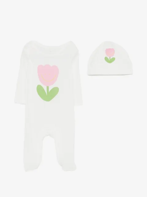 Stella McCartney Kids floral-print babygrow (set of three)