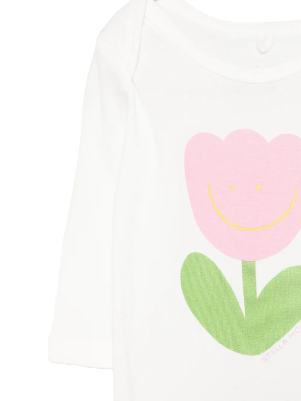 Flower-Detail Rompers Set