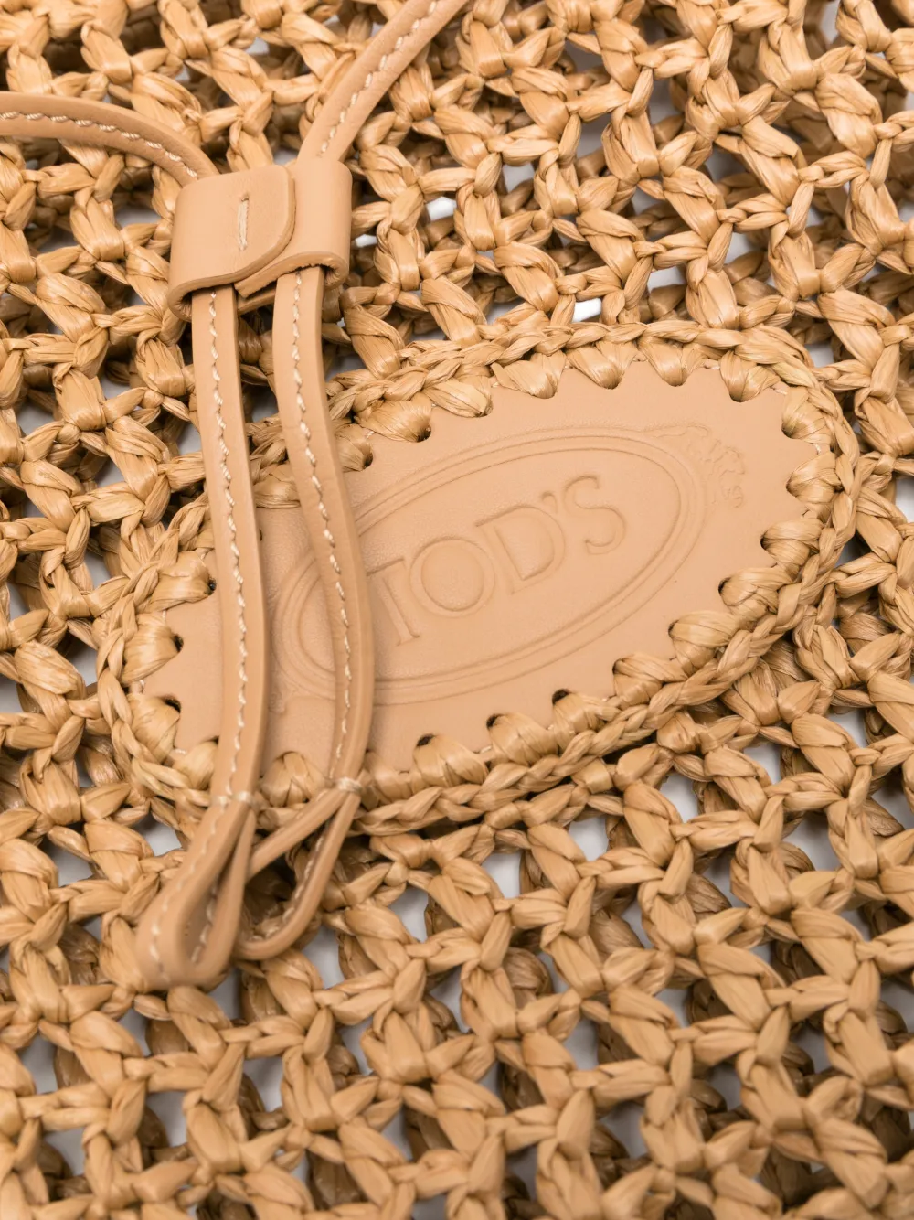 Tod's Schoudertas met trekkoord Beige