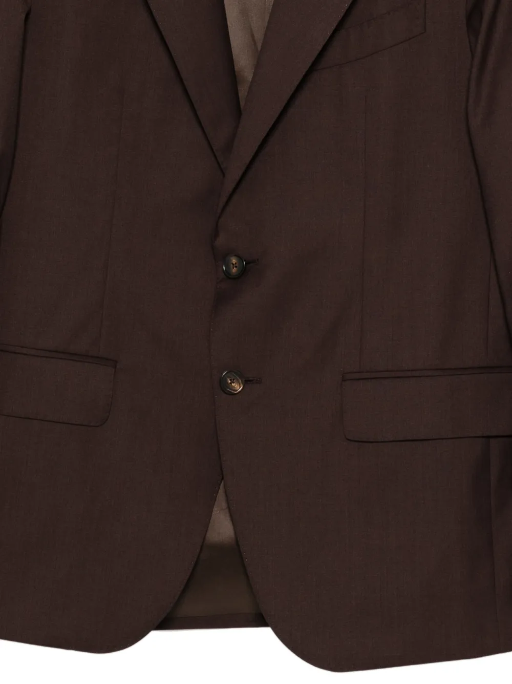  Caruso Button Jacket - Brown 