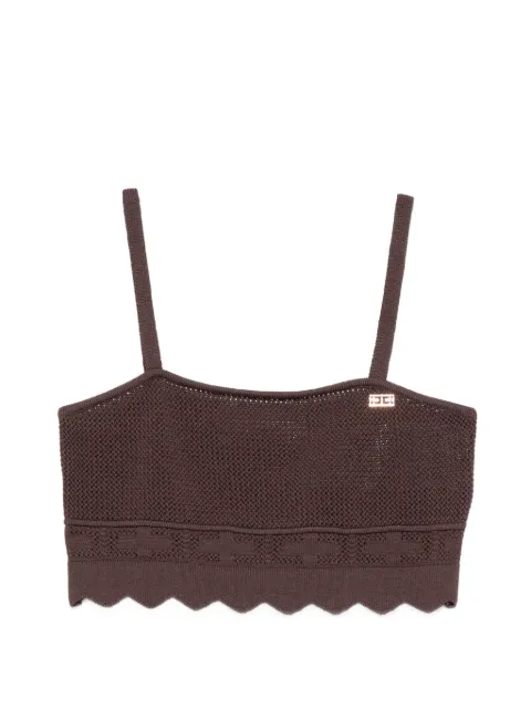 Elisabetta Franchi La Mia Bambina ロゴ タンクトップ