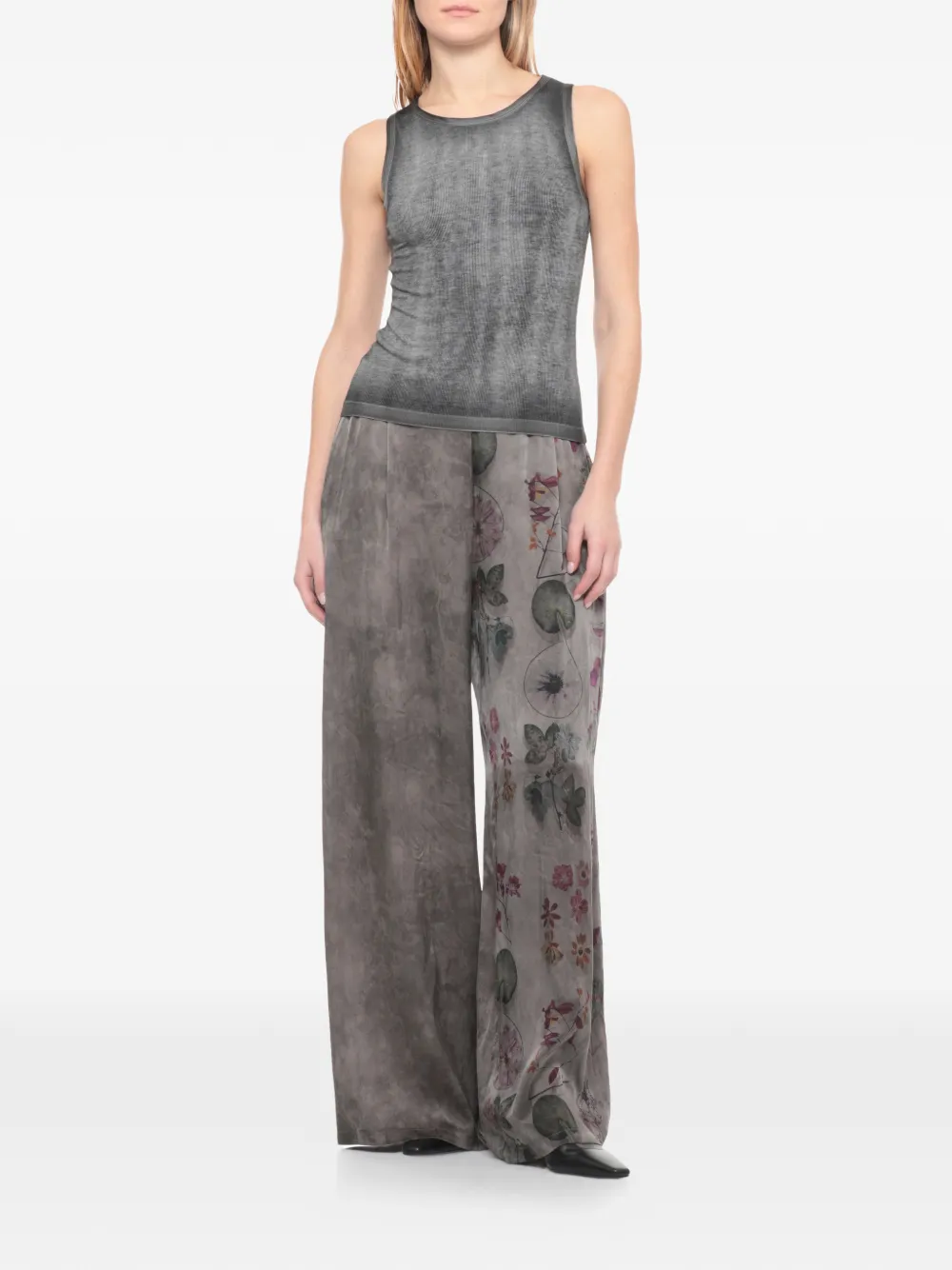  Avant Toi Ribbed Knit Tank Top - Grey 